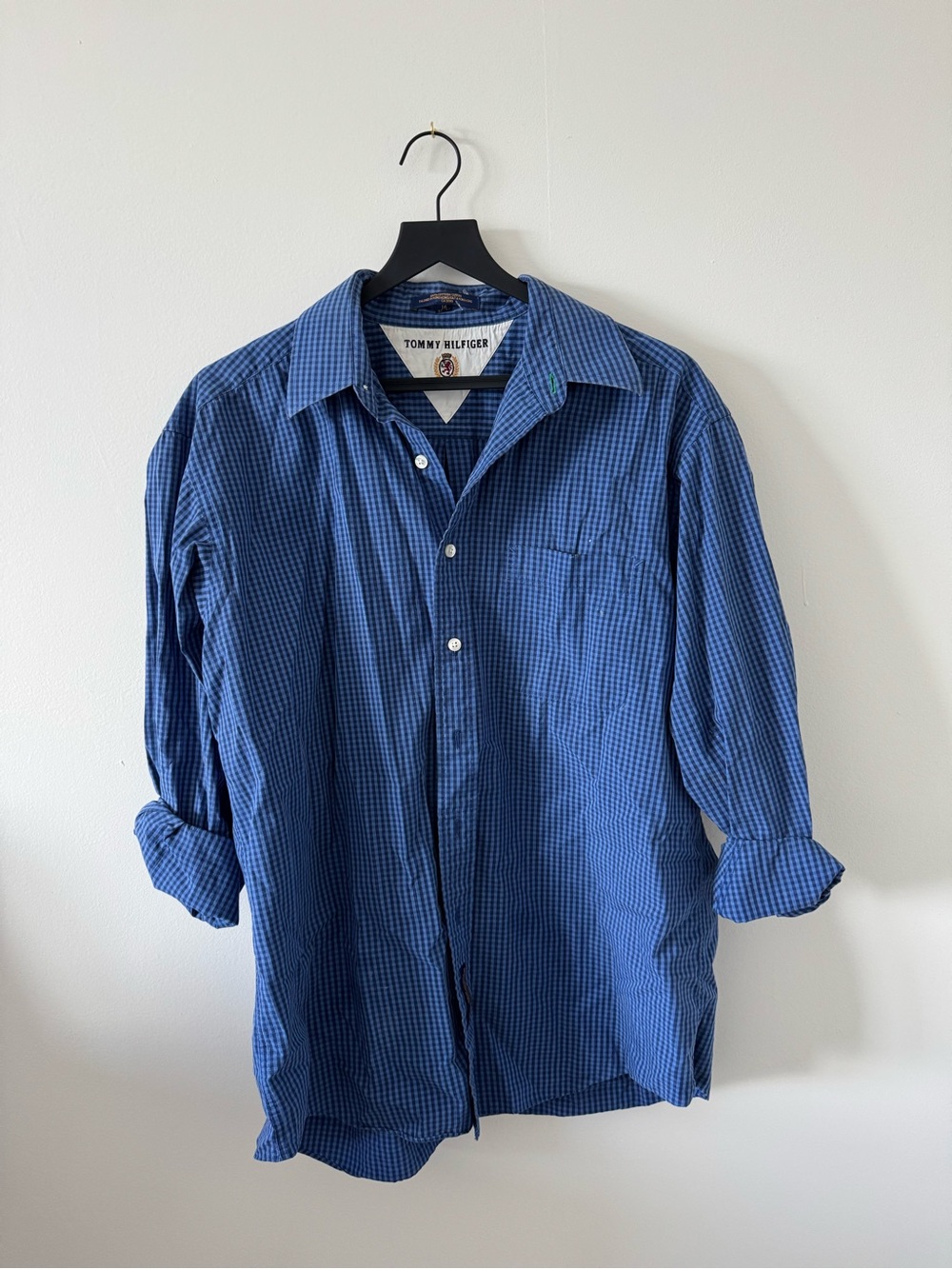 Tommy Hilfiger Blue Gingham Button-Down Shirt